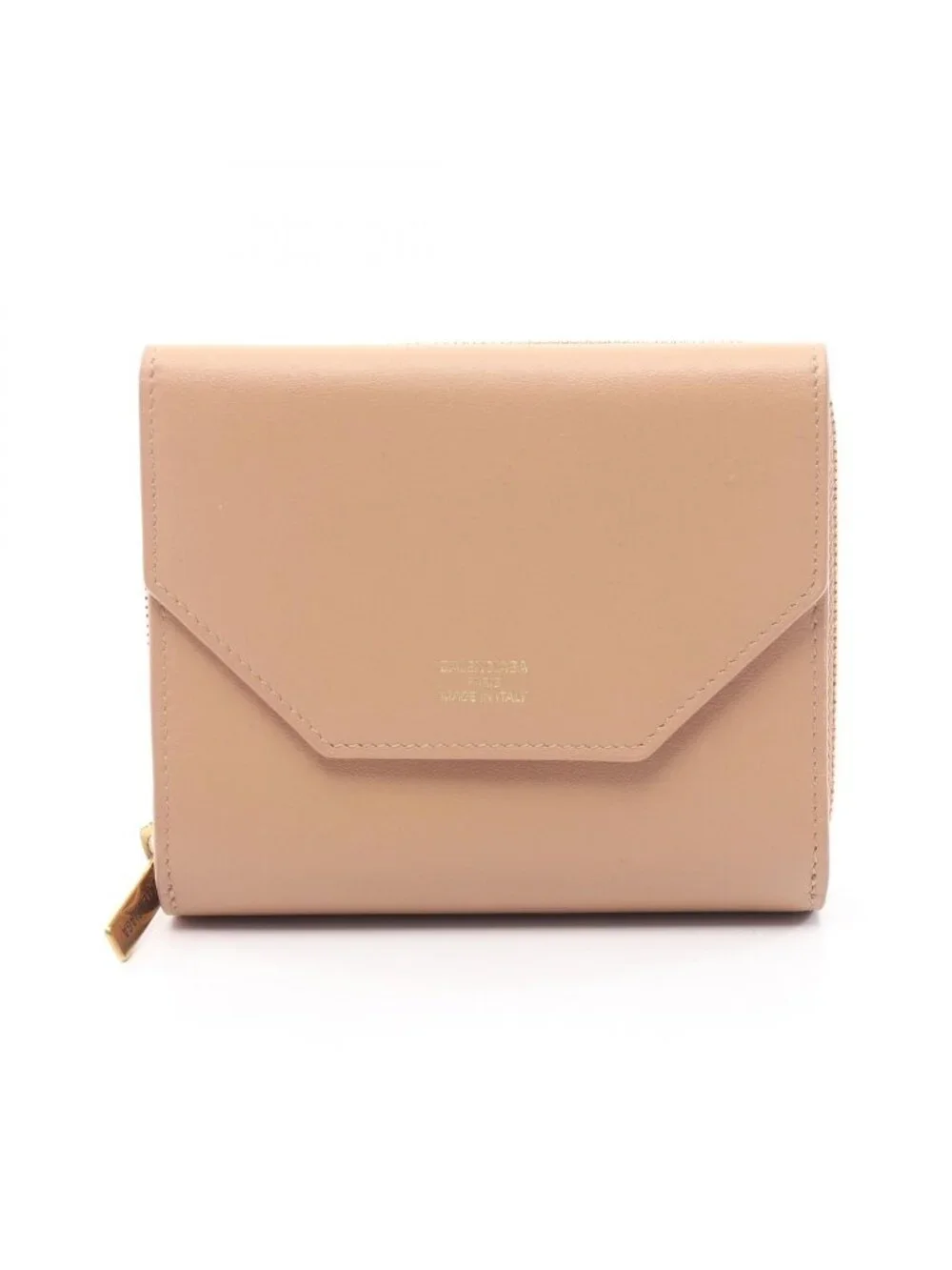 Balenciaga Trifold Wallet Envelope Light Beige Leather
